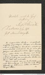 k.k. naturhistorisches Hofmuseum, Intendanzakten 1885-1896 (Hauer), Aktenzahl Z.611/1893, Seite 3